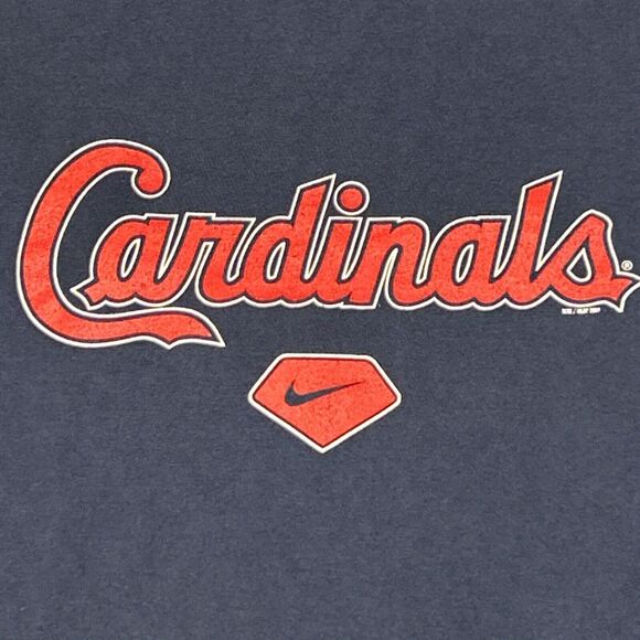 St. Louis Cardinals Shirt Adult XL Extra Large Nike Center Swoosh MLB Logo Men - Picture 2 of 14